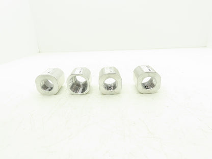 IllIg 9191053 Aluminum Reducer Bushing 1-1/2"NPT to 1" NPT Flat Sides Lot of 4