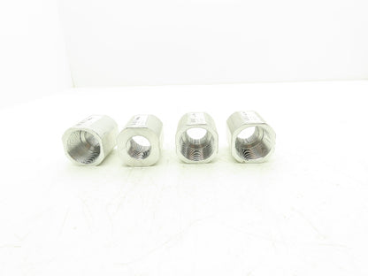 IllIg 9191053 Aluminum Reducer Bushing 1-1/2"NPT to 1" NPT Flat Sides Lot of 4