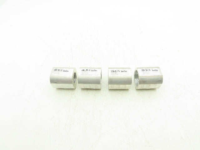 IllIg 9191053 Aluminum Reducer Bushing 1-1/2"NPT to 1" NPT Flat Sides Lot of 4