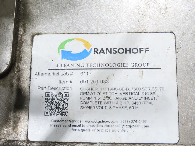 Ransohoff 12" Leanveyor Industrial Parts Washer Dryer Pass Thru Conveyor 250 Gal