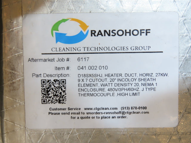 Ransohoff 12" Leanveyor Industrial Parts Washer Dryer Pass Thru Conveyor 250 Gal