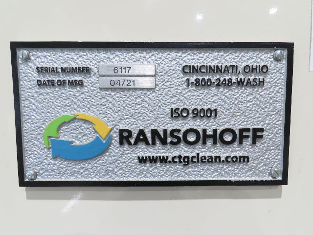 Ransohoff 12" Leanveyor Industrial Parts Washer Dryer Pass Thru Conveyor 250 Gal