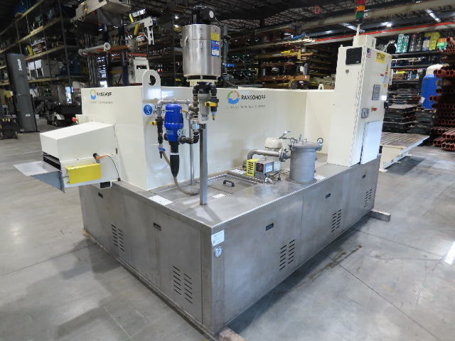 Ransohoff 12" Leanveyor Industrial Parts Washer Dryer Pass Thru Conveyor 250 Gal