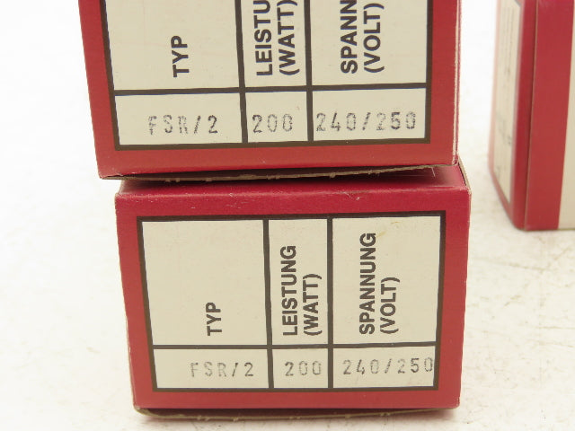 Elstein FSR/2 Ceramic Infrared Heater Panel 200W 240/250VAC Lot of 4