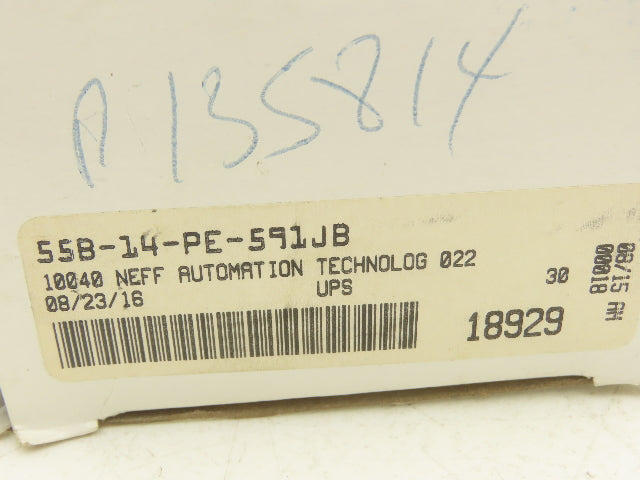 MAC 55B-14-PE-591JB Pneumatic Solenoid Valve 30-150PSI 3/8"BSP 24VDC PED-591JB