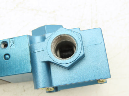 MAC 55B-14-PE-591JB Pneumatic Solenoid Valve 30-150PSI 3/8"BSP 24VDC PED-591JB