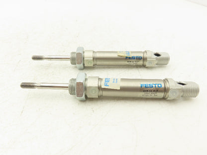 Festo DSN-16-25-P Pneumatic Cylinder 16mm Bore 125mm Stroke 145PSI Lot of 2