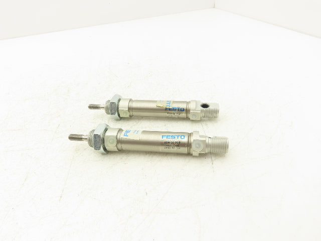 Festo DSN-16-25-P Pneumatic Cylinder 16mm Bore 125mm Stroke 145PSI Lot of 2