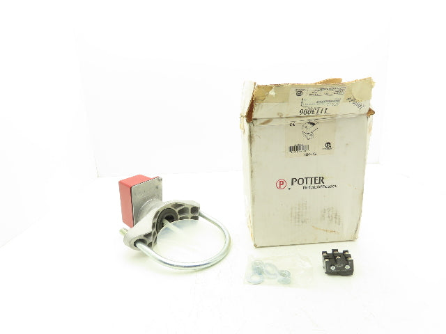 Potter VSR-F 6" Vane Type Waterflow Alarm Switch w/Retard 6" Pipe U-Bolt & Nuts
