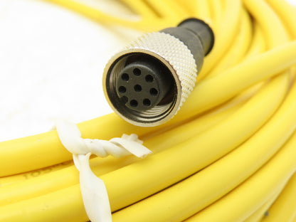 Banner Engineering QDE-8100D 8-Pin M12 Fem Straight Cordset 8x22AWG 30.5 Meter
