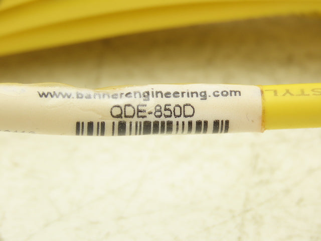 Banner Engineering QDE-850D 8-Pin M12 Fem Straight Cordset 8x22AWG 15.2 Meter