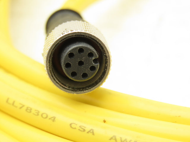Banner Engineering QDE-850D 8-Pin M12 Fem Straight Cordset 8x22AWG 15.2 Meter