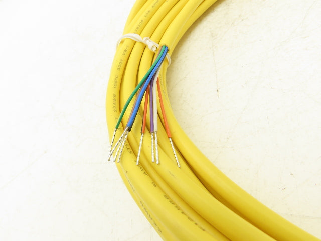 Banner Engineering QDE-850D 8-Pin M12 Fem Straight Cordset 8x22AWG 15.2 Meter