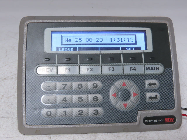 Sew Eurodrive DOP11B-10 HMI Controller Push Button Panel W/Screen 24V 18220266