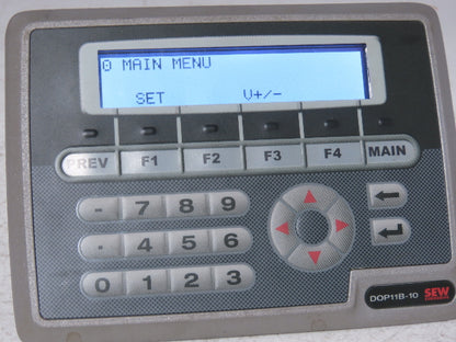 Sew Eurodrive DOP11B-10 HMI Controller Push Button Panel W/Screen 24V 18220266