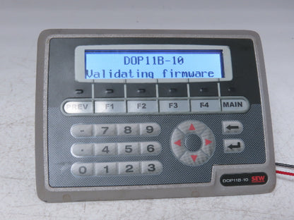 Sew Eurodrive DOP11B-10 HMI Controller Push Button Panel W/Screen 24V 18220266