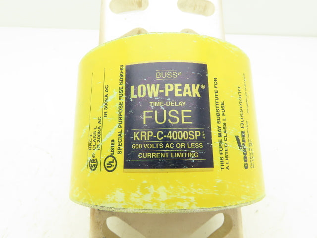Cooper Bussmann Inc KRP-C-4000SP Fuse 4000 A 600 VAC 300 kA Low Peak Time Delay