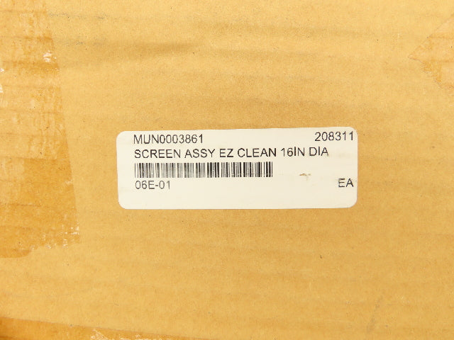 Screen/Strainer Pre Filter 16" Dia Stainless Steel 1.5mm Squares Rubber Seal