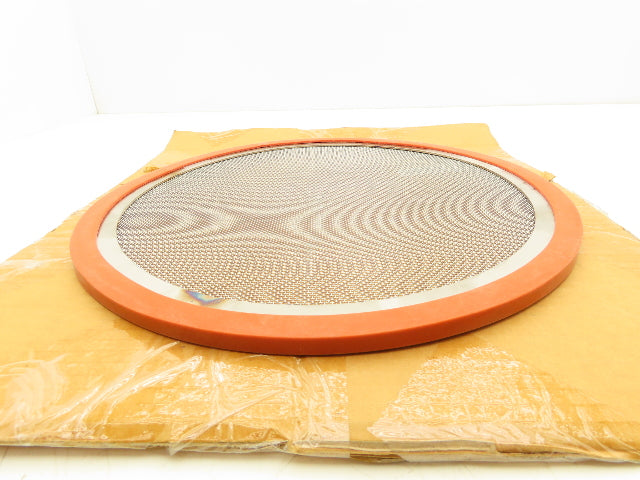 Screen/Strainer Pre Filter 16" Dia Stainless Steel 1.5mm Squares Rubber Seal