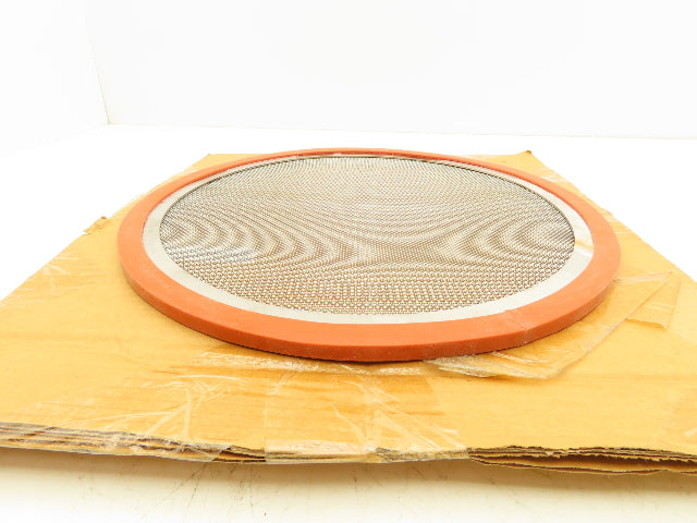 Screen/Strainer Pre Filter 16" Dia Stainless Steel 1.5mm Squares Rubber Seal