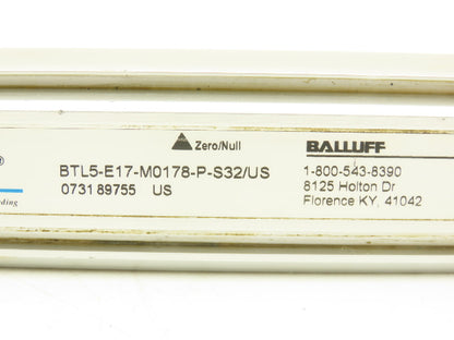 Balluff BTL5E17M0178PS32US MicroPulse Linear Position Transducer 178mm Range