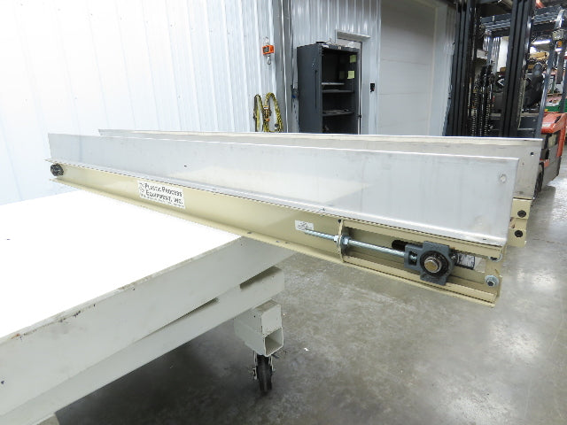Plastic Process 16"x 8'L Slider Bed Conveyor 12"Belt 115V Direct Drive 19FPM