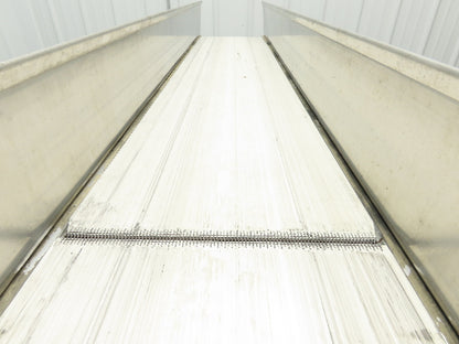 Plastic Process 16"x 8'L Slider Bed Conveyor 12"Belt 115V Direct Drive 19FPM