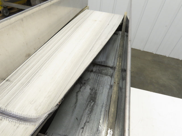 Plastic Process 16"x 8'L Slider Bed Conveyor 12"Belt 115V Direct Drive 19FPM