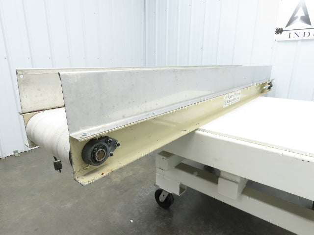 Plastic Process 16"x 8'L Slider Bed Conveyor 12"Belt 115V Direct Drive 19FPM