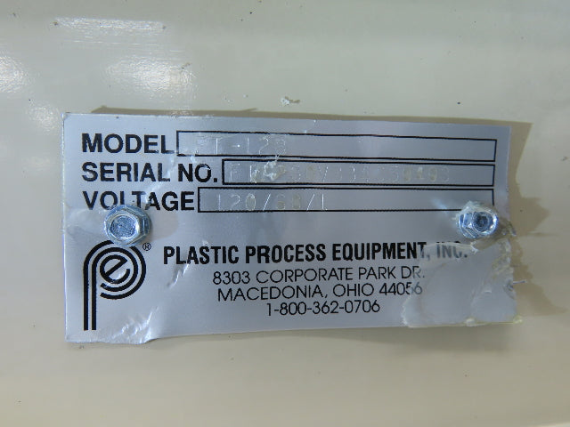 Plastic Process 16"x 8'L Slider Bed Conveyor 12"Belt 115V Direct Drive 19FPM
