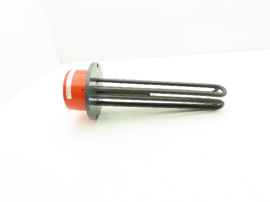 Tempco TPN01631 Flanged Immersion Heater 9Kw 480V 3PH 14" Tubes 6.5" Flange