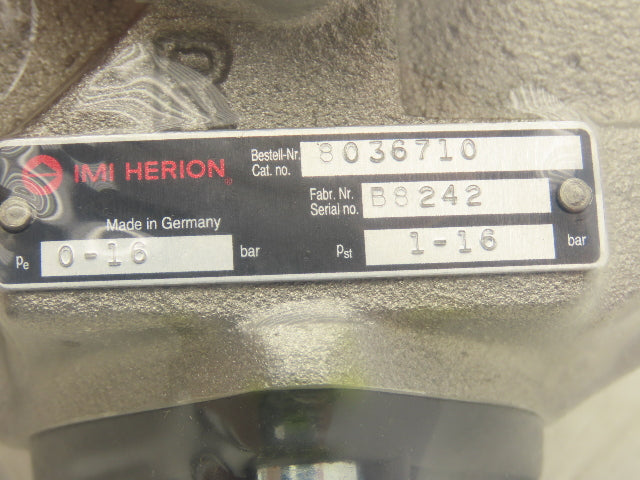 IMI Herion 8036710 Pneumatically Activated 3/2 Directional Control Valve