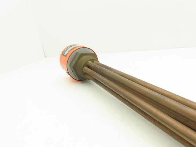 Chromalox EMT-3360 Screw Plug Immersion Heater 2"NPT 6000W 480V 1PH 18" Tubes