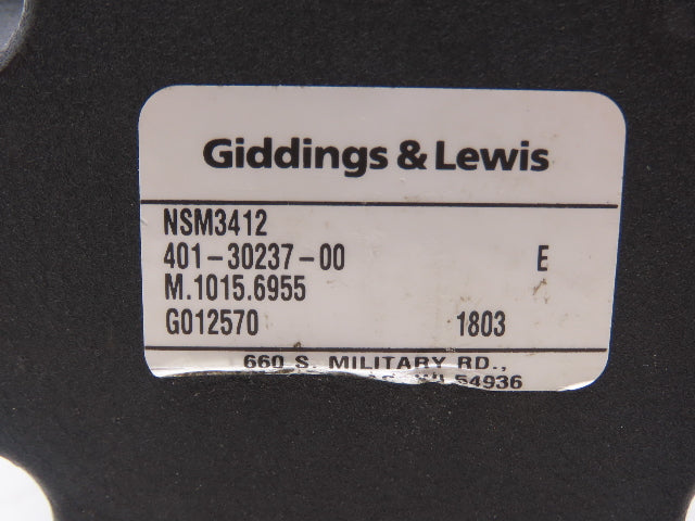Giddings & Lewis 401-30237-00 Brushless AC Servo Motor 1/2" Shaft