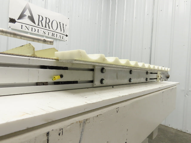 26"x 75"L Cleated Belt Conveyor 370 FPM High Speed Belt Drive .5Hp 230/460V 3PH