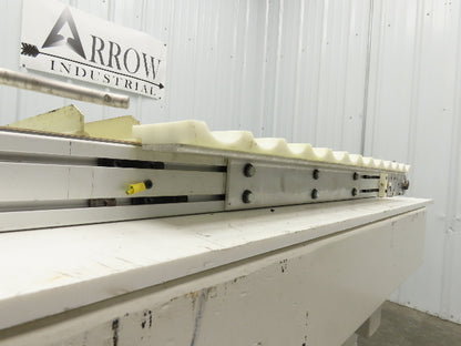 26"x 75"L Cleated Belt Conveyor 370 FPM High Speed Belt Drive .5Hp 230/460V 3PH