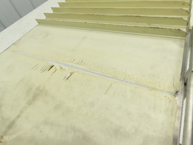 26"x 75"L Cleated Belt Conveyor 370 FPM High Speed Belt Drive .5Hp 230/460V 3PH