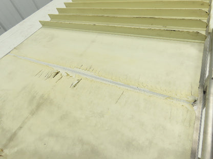 26"x 75"L Cleated Belt Conveyor 370 FPM High Speed Belt Drive .5Hp 230/460V 3PH