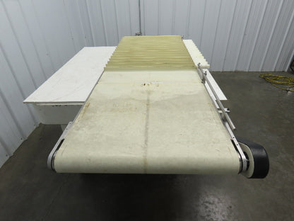 26"x 75"L Cleated Belt Conveyor 370 FPM High Speed Belt Drive .5Hp 230/460V 3PH