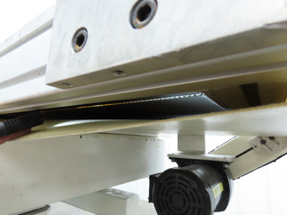 26"x 75"L Cleated Belt Conveyor 370 FPM High Speed Belt Drive .5Hp 230/460V 3PH