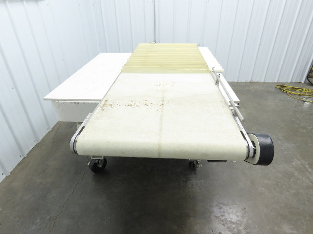 26"x 75"L Cleated Belt Conveyor 370 FPM High Speed Belt Drive .5Hp 230/460V 3PH