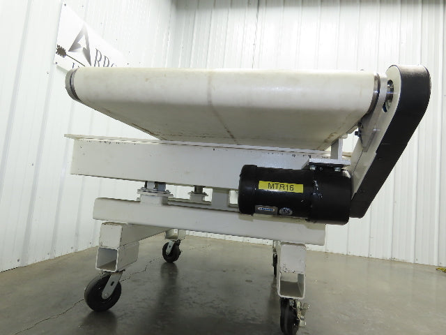 26"x 75"L Cleated Belt Conveyor 370 FPM High Speed Belt Drive .5Hp 230/460V 3PH