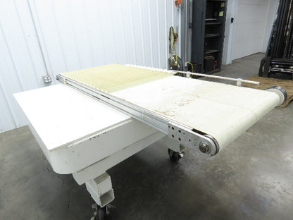 26"x 75"L Cleated Belt Conveyor 370 FPM High Speed Belt Drive .5Hp 230/460V 3PH