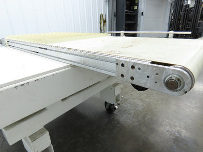 26"x 75"L Cleated Belt Conveyor 370 FPM High Speed Belt Drive .5Hp 230/460V 3PH