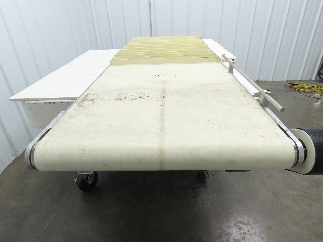 26"x 75"L Cleated Belt Conveyor 370 FPM High Speed Belt Drive .5Hp 230/460V 3PH