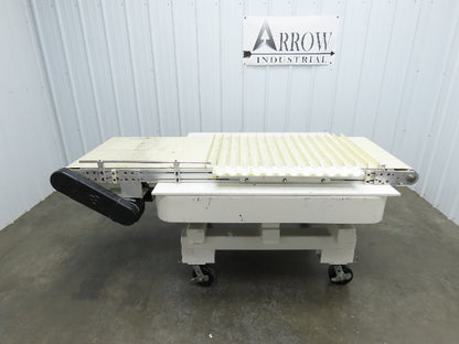 26"x 75"L Cleated Belt Conveyor 370 FPM High Speed Belt Drive .5Hp 230/460V 3PH