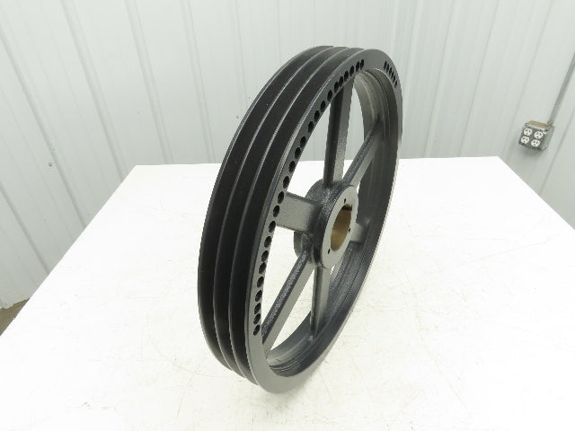 Browning 3TB184 3 Groove Cast Iron Q1 Bushed Bore Multiple Sheave A & B Belts