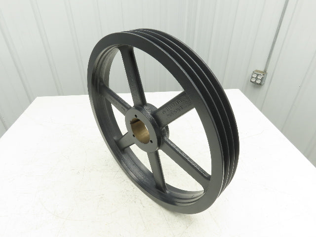 Browning 3TB184 3 Groove Cast Iron Q1 Bushed Bore Multiple Sheave A & B Belts