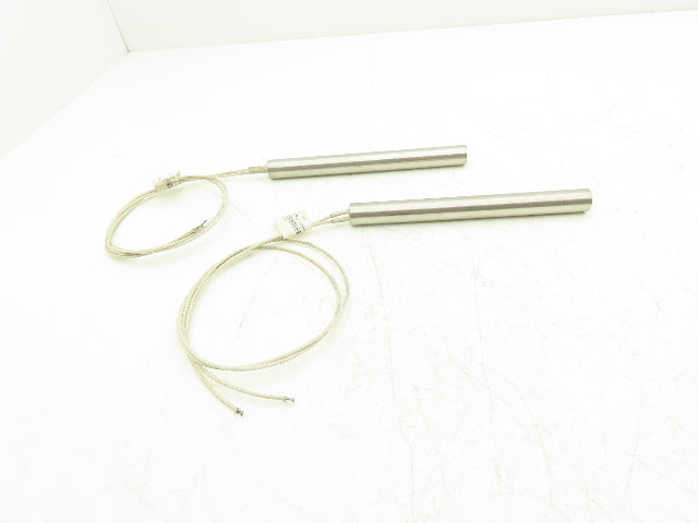 Big Chief 185532 Cartridge Rod Tube Heater 500W 480V 7-1/2"L x 3/4" OD Lot of 2