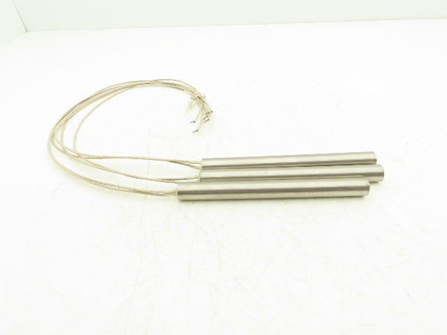Big Chief 185532 Cartridge Rod Tube Heater 500W 480V 7-1/2"L x 3/4" OD Lot of 3
